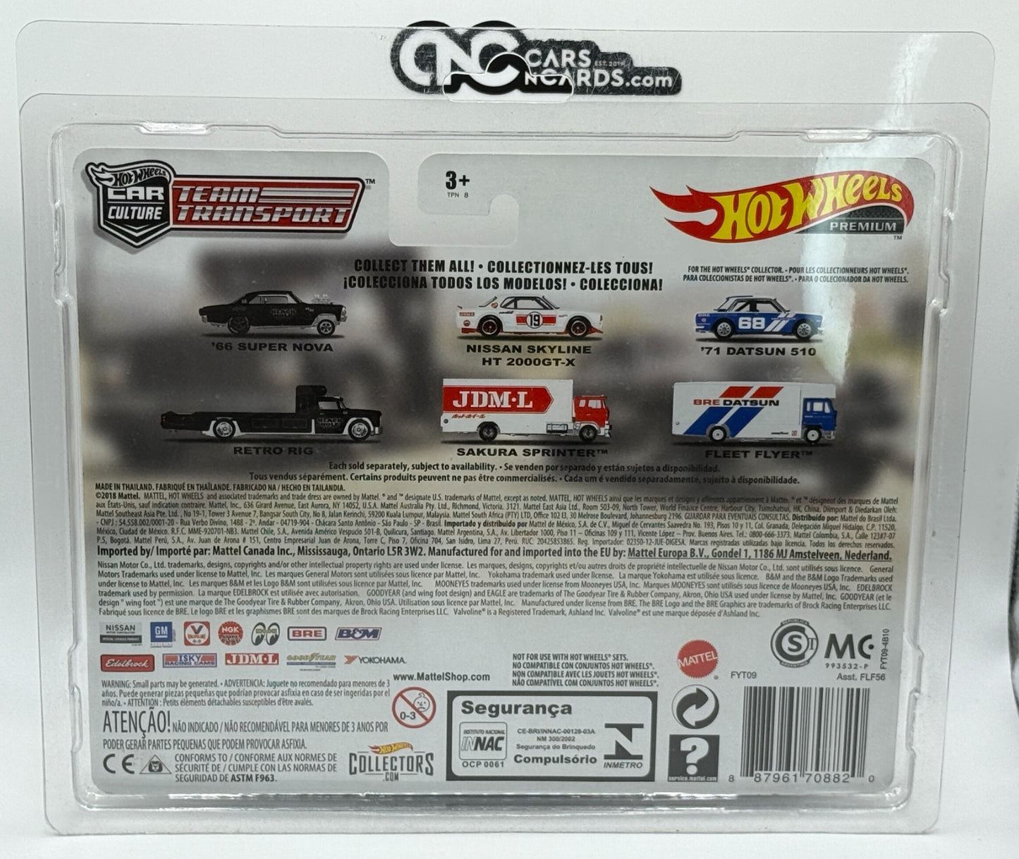 2019 Hot Wheels Premium Team Transport #7 '66 Super Nova With Protector