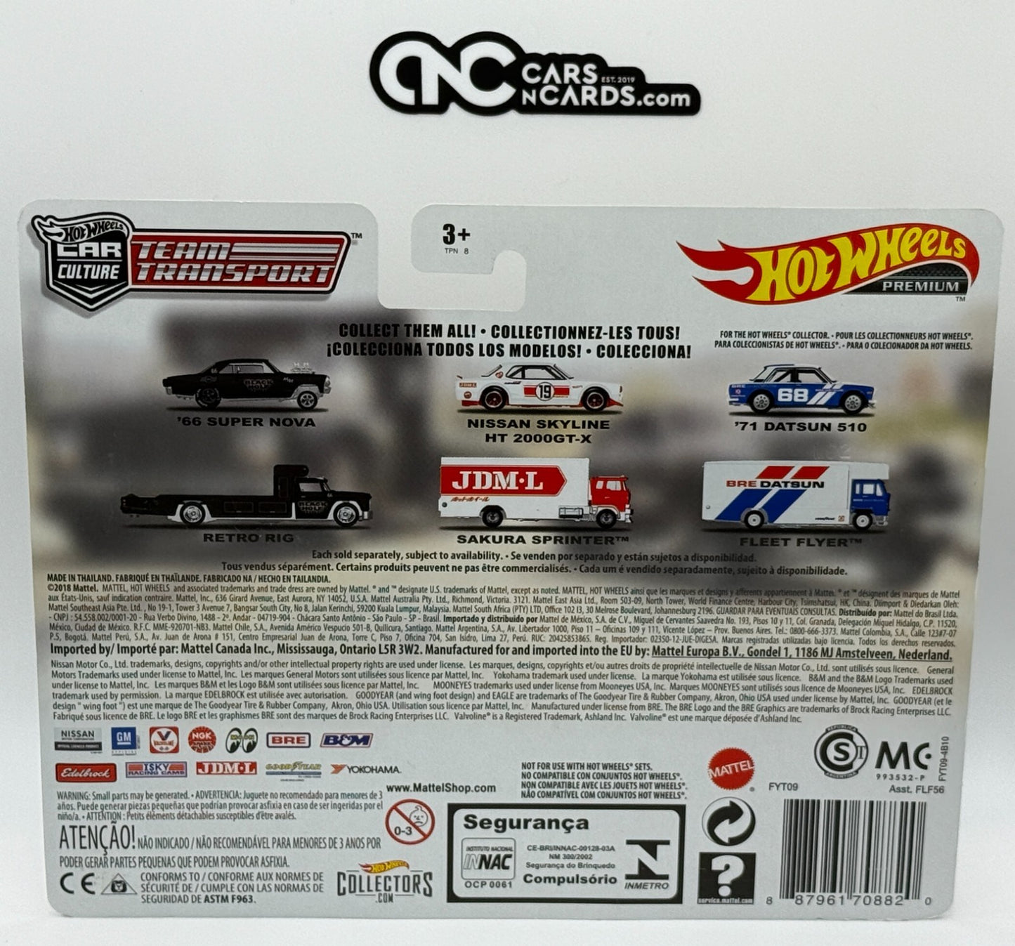 2019 Hot Wheels Premium Team Transport #7 '66 Super Nova With Protector