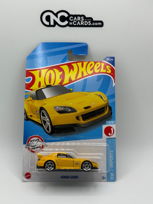 2022 Hot Wheels J-Imports 3/10 Honda S2000 Yellow Ryu's Rides