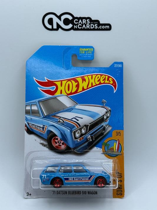 2017 Hot Wheels Surf's Up 3/5 '71 Datsun Bluebird 510 Wagon