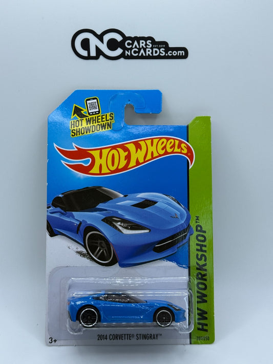 2014 Hot Wheels HW Workshop 2014 Corvette Stingray Blue