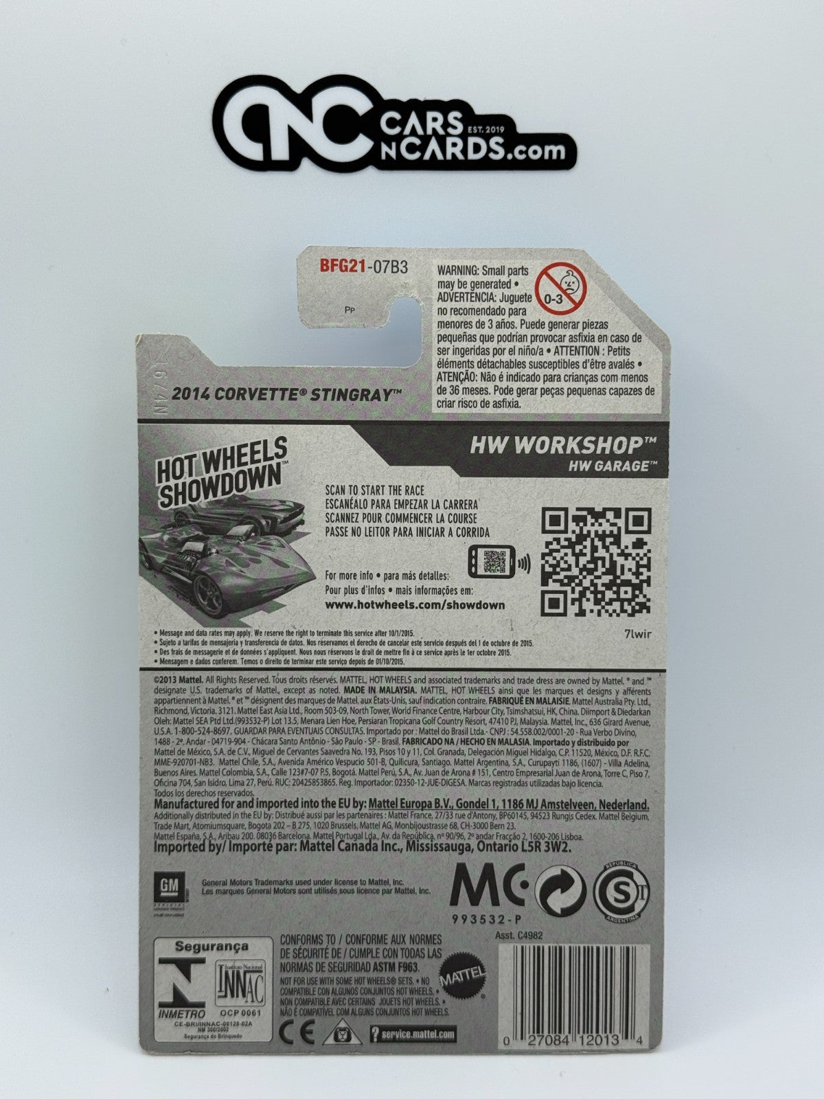 2014 Hot Wheels HW Workshop 2014 Corvette Stingray Blue