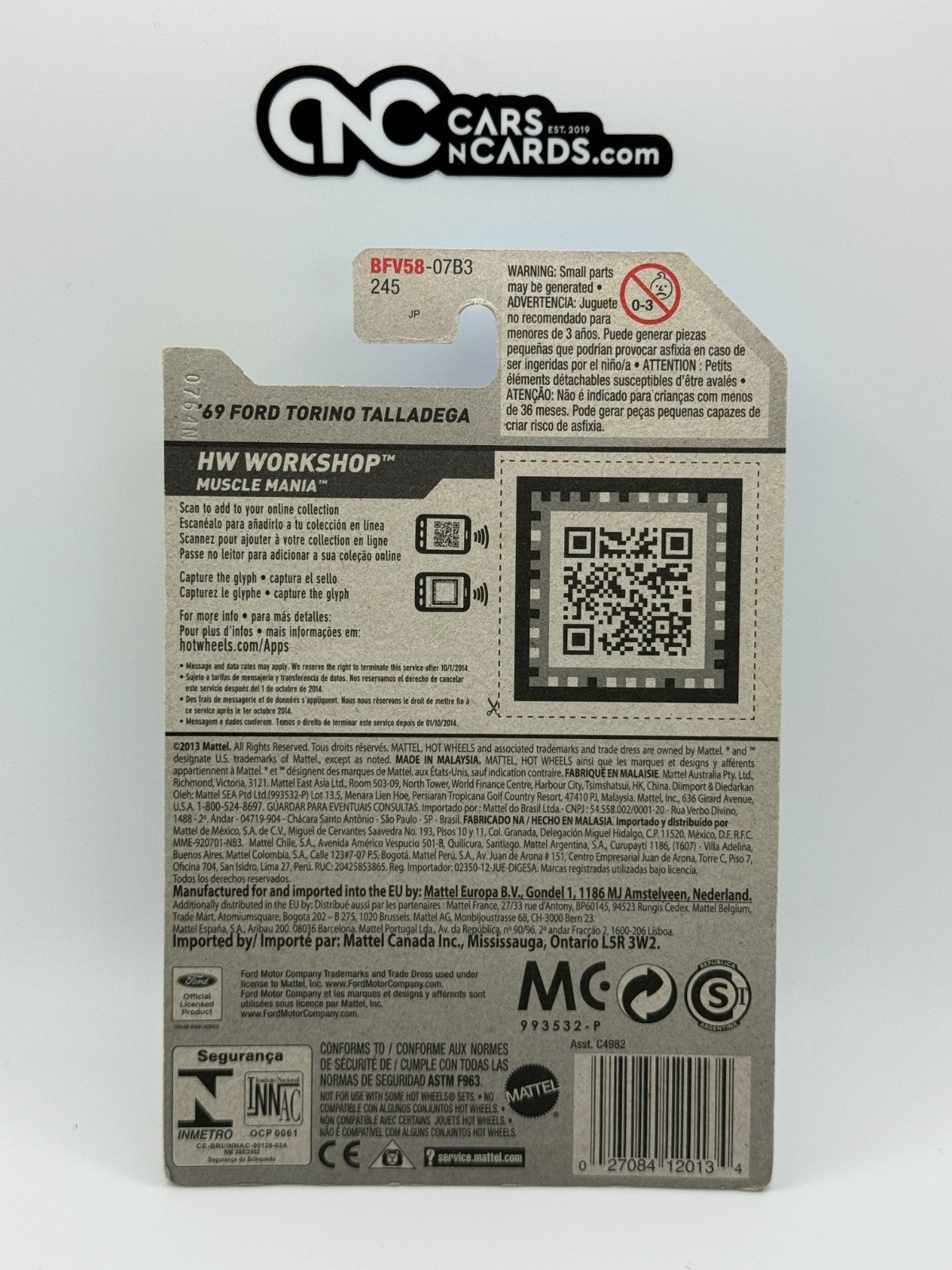 2014 Hot Wheels HW Workshop '69 Ford Torino Talladega