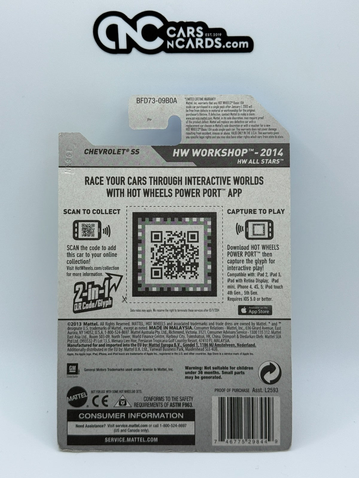 2014 Hot Wheels HW Workshop Chevrolet SS Blue