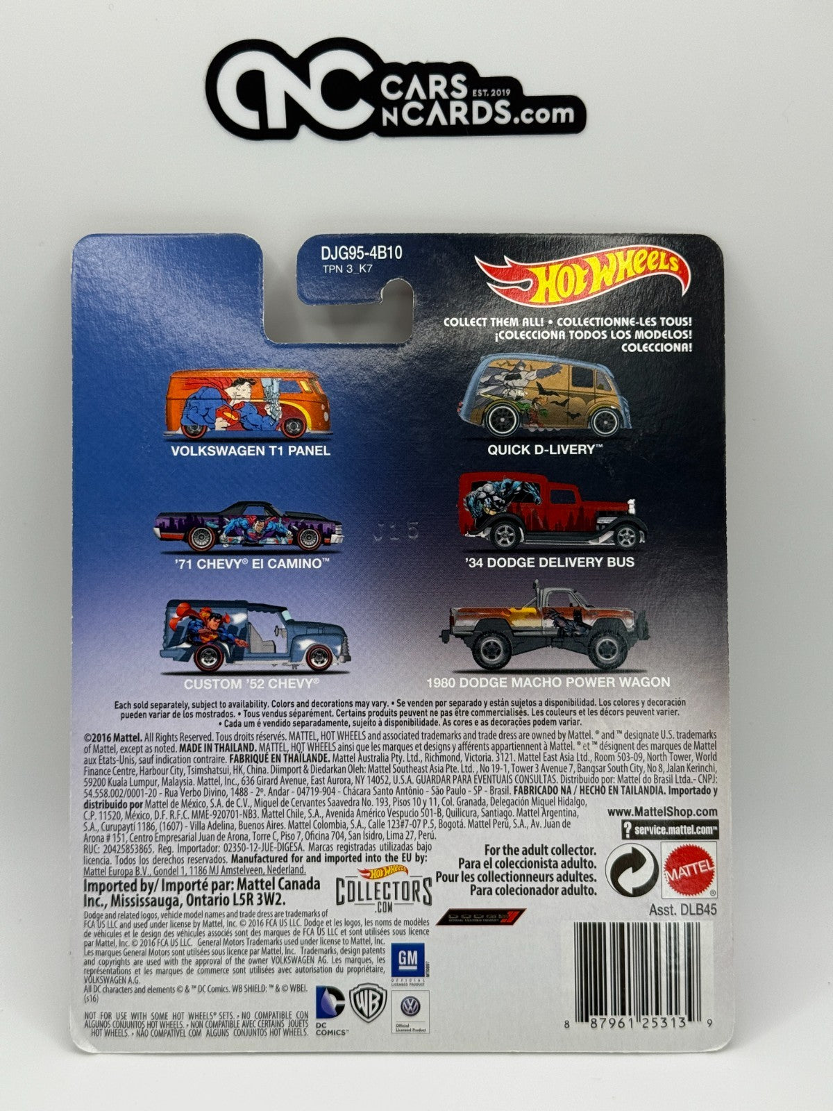 2016 Hot Wheels Premium DC Comics Batman Quick D-Livery