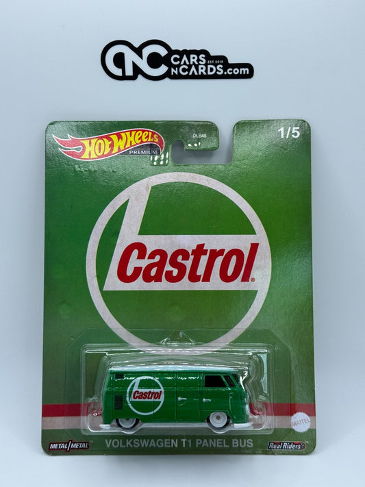 2023 Hot Wheels Premium Vintage Oil Castrol Volkswagen T1 Panel Bus