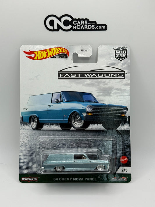 2020 Hot Wheels Premium Car Culture Fast Wagons 2/5 '64 Chevy Nova Panel