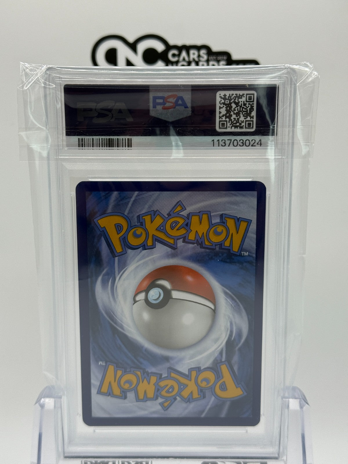 2023 POKEMON MEW EN-151 #204 GIOVANNI'S CHARISMA SPECIAL ILLUSTRATION RARE PSA 8