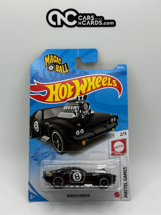 2021 Hot Wheels Mattel Games 2/5 Rodger Dodger Magic 8 Ball (Card Damage)