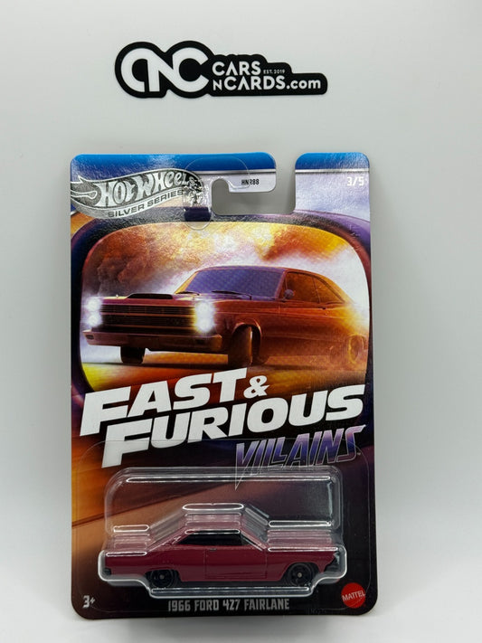 2025 Hot Wheels Silver Series Fast & Furious Villains 4/5 1966 Ford 427 Fairlane