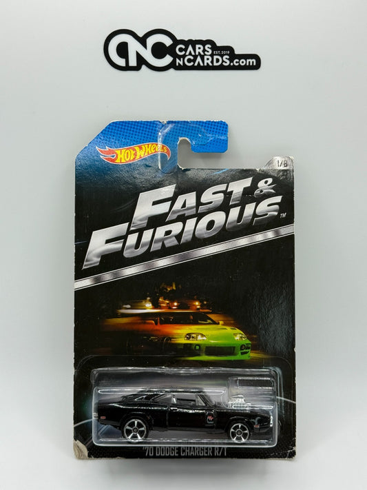 2013 Hot Wheels Fast & Furious 1/8 '70 Dodge Charger R/T (Card Damage)