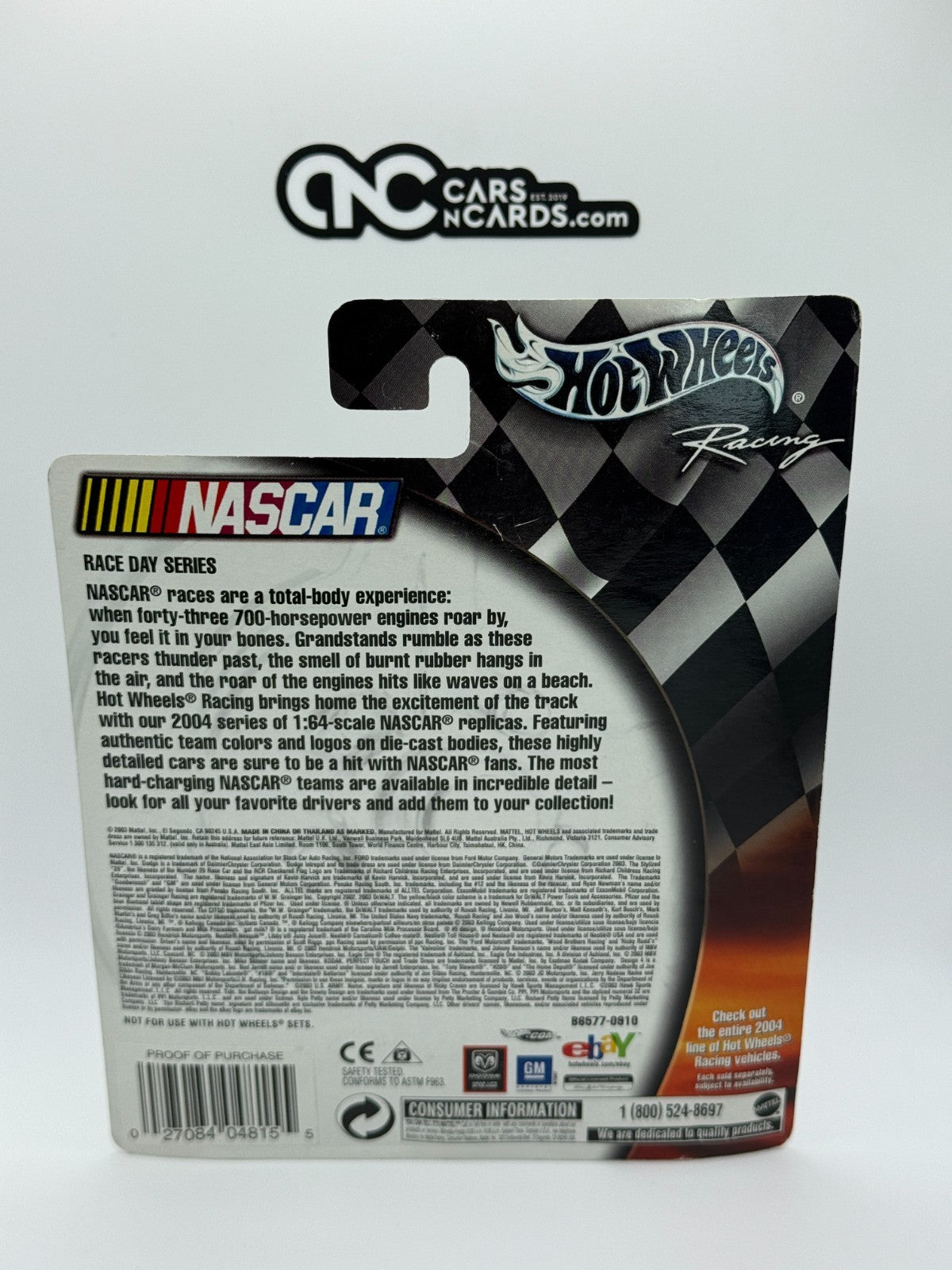 2003 Hot Wheels Racing #12 Ryan Newman Alltel Dodge Race Day Series