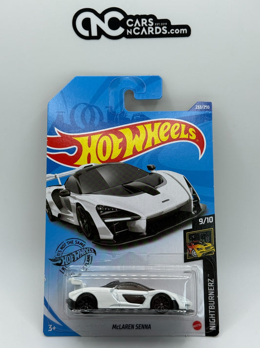 2020 Hot Wheels Nightburnerz 9/10 McLaren Senna White
