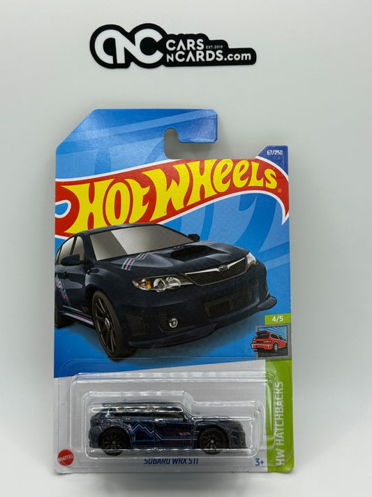 2022 Hot Wheels HW Hatchbacks 4/5 Subaru WRX STI Black (Soft Corners)
