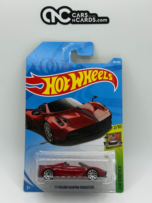 2018 Hot Wheels HW Exotics 2/10 '17 Pagani Huayra Roadster Red (Soft Corners)