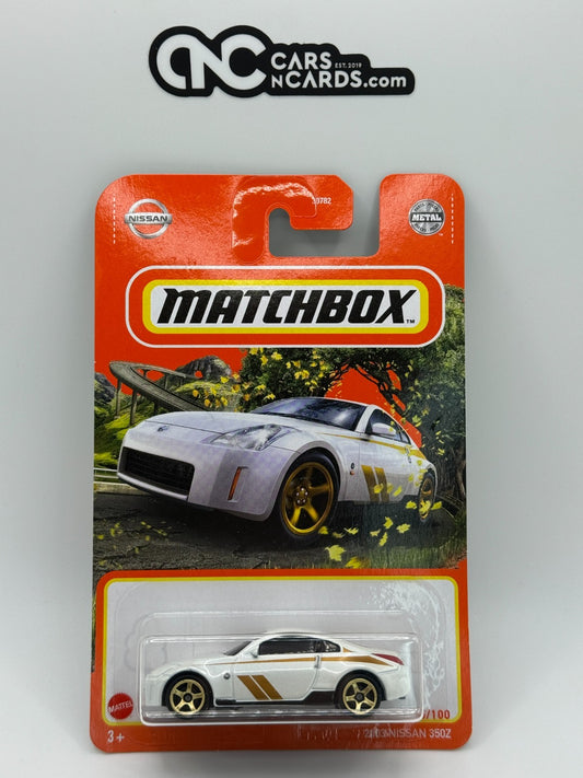 2021 Matchbox 2003 Nissan 350Z White 75/100
