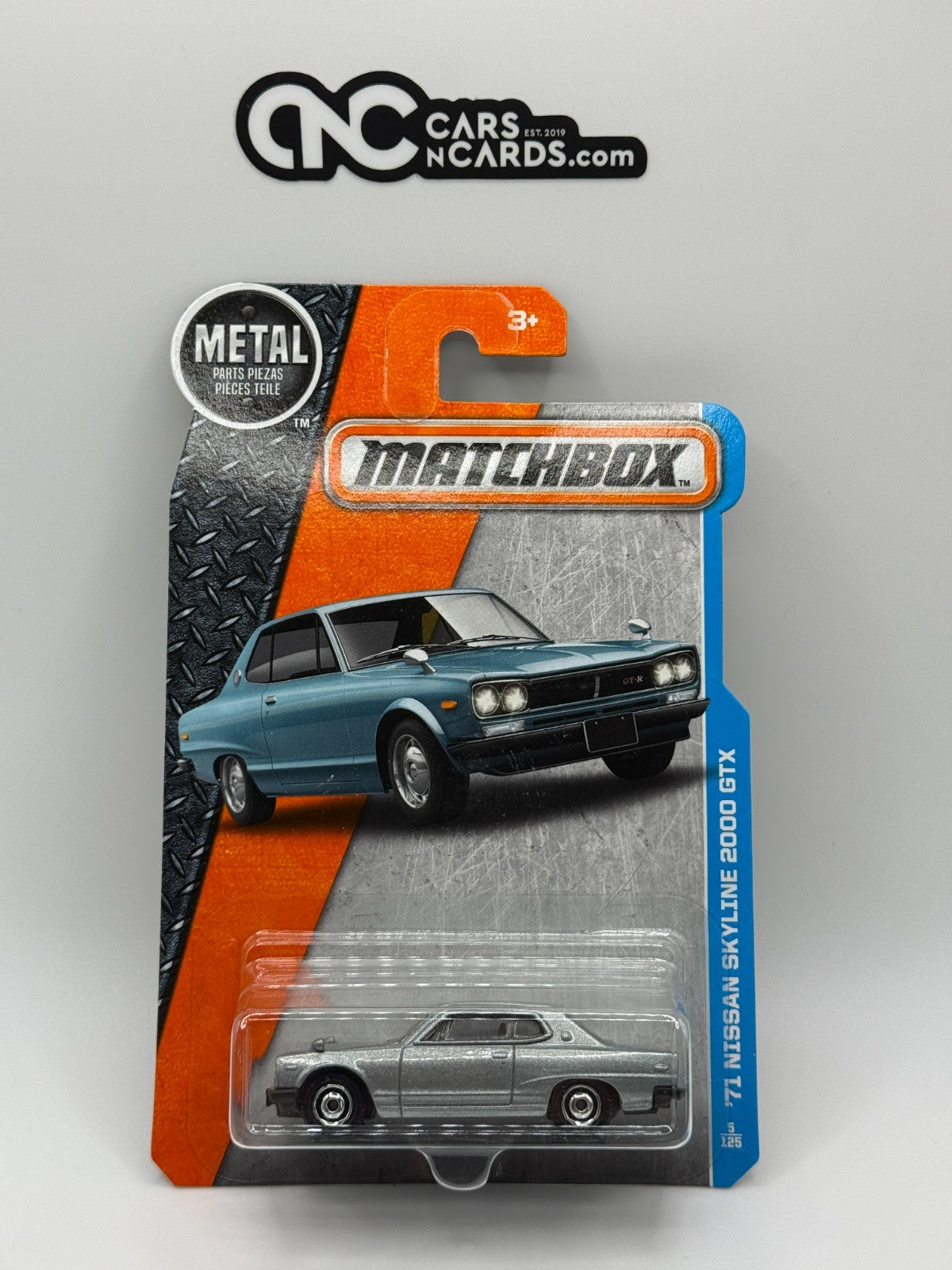 2016 Matchbox '71 Nissan Skyline 2000 GTX Silver