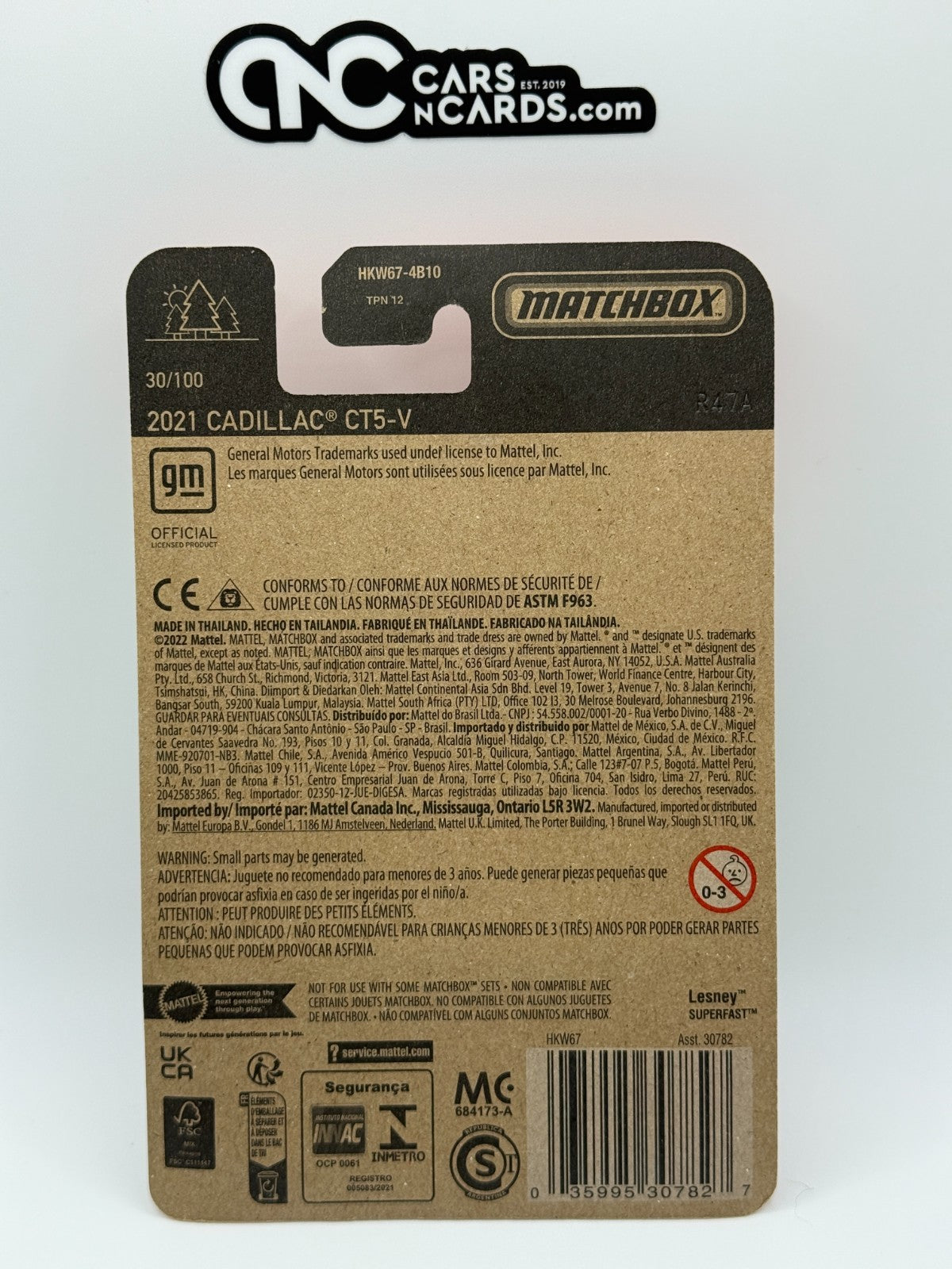 2023 Matchbox 2021 Cadillac CT5-V Black 30/100
