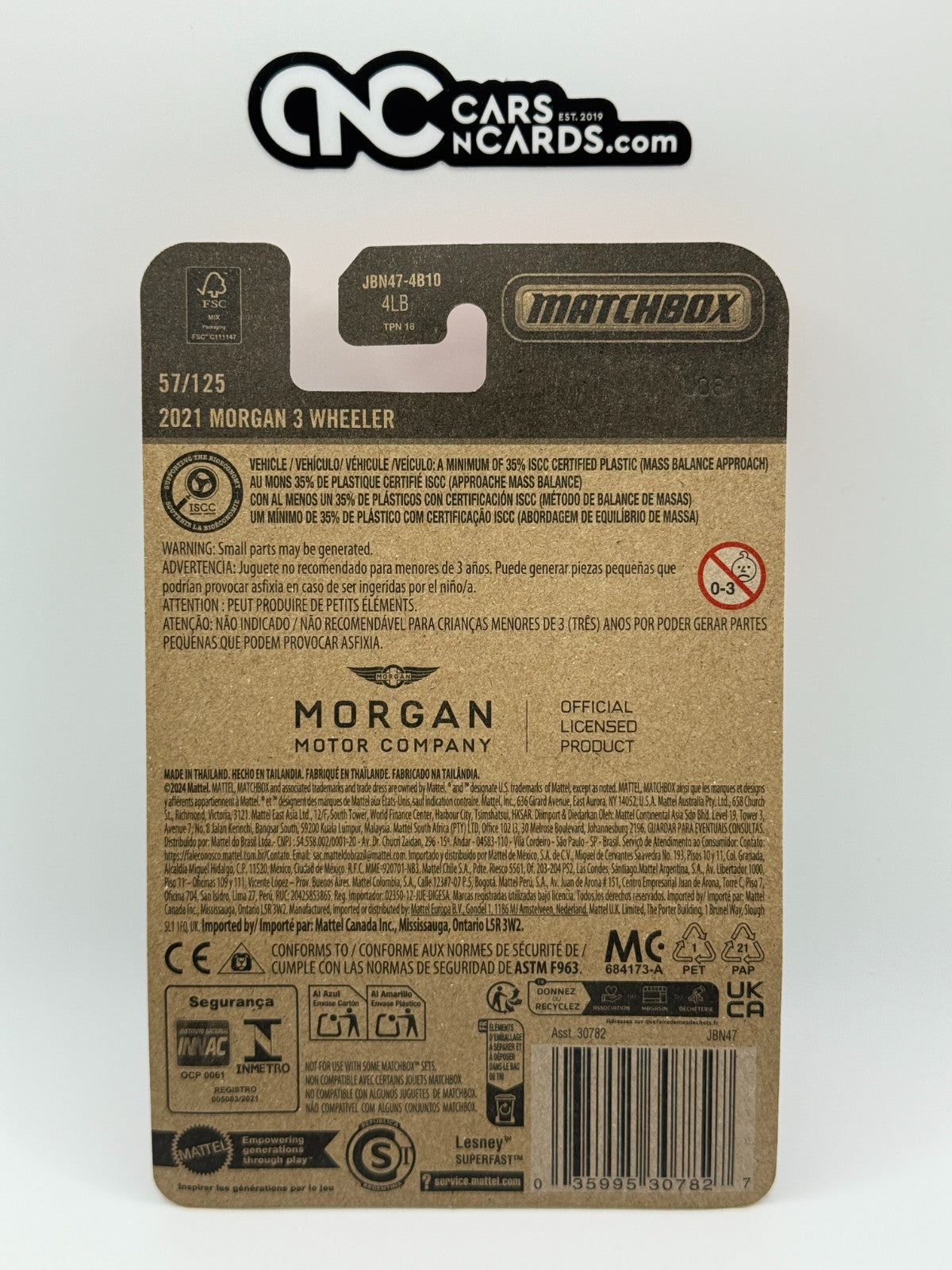 2025 Matchbox 2021 Morgan 3 Wheeler 57/125