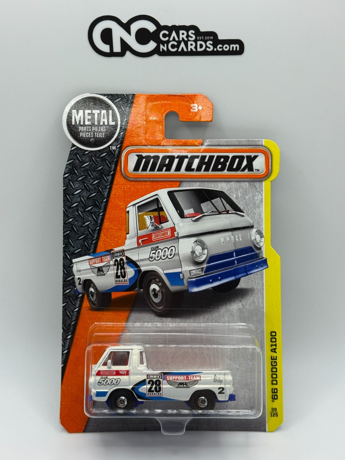 2016 Matchbox MBX Construction '66 Dodge A100 White