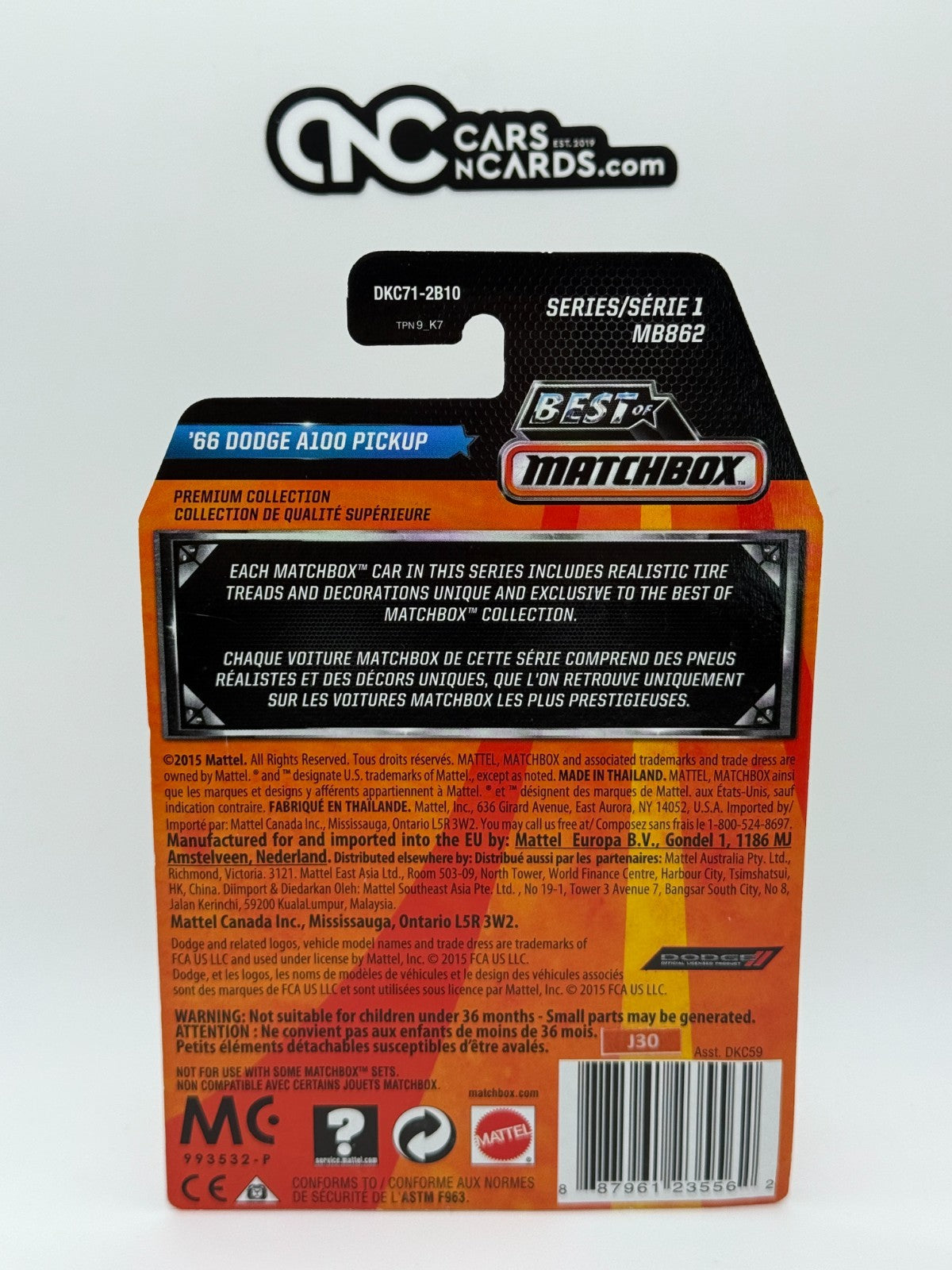 2016 Matchbox Best of Matchbox '66 Dodge A100 Pickup (Bent Corner)