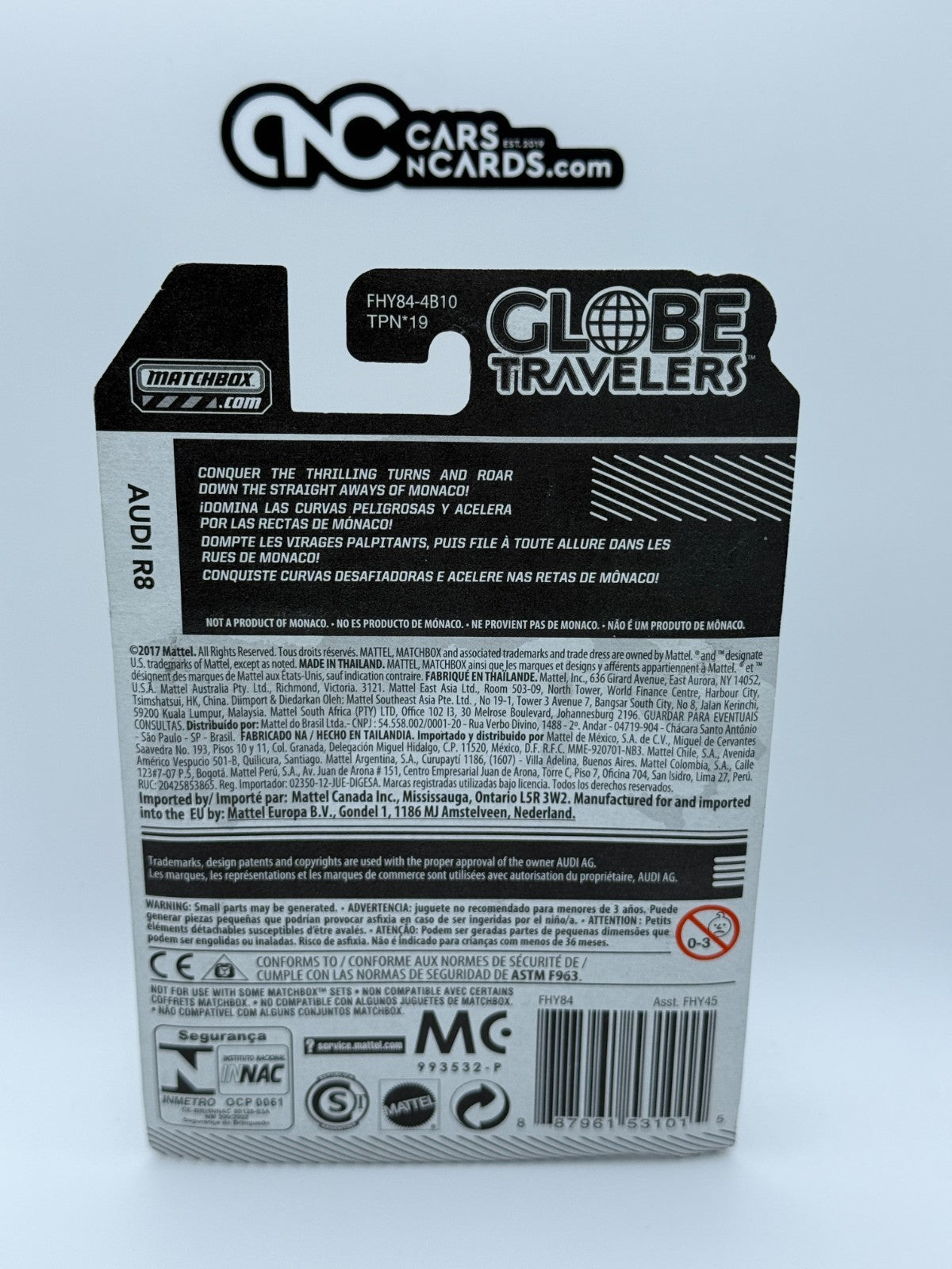 2018 Matchbox Globe Travelers Audi R8
