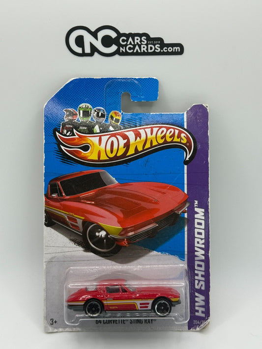 2013 Hot Wheels HW Showroom '64 Corvette Stingray (Heavy Card Damage)