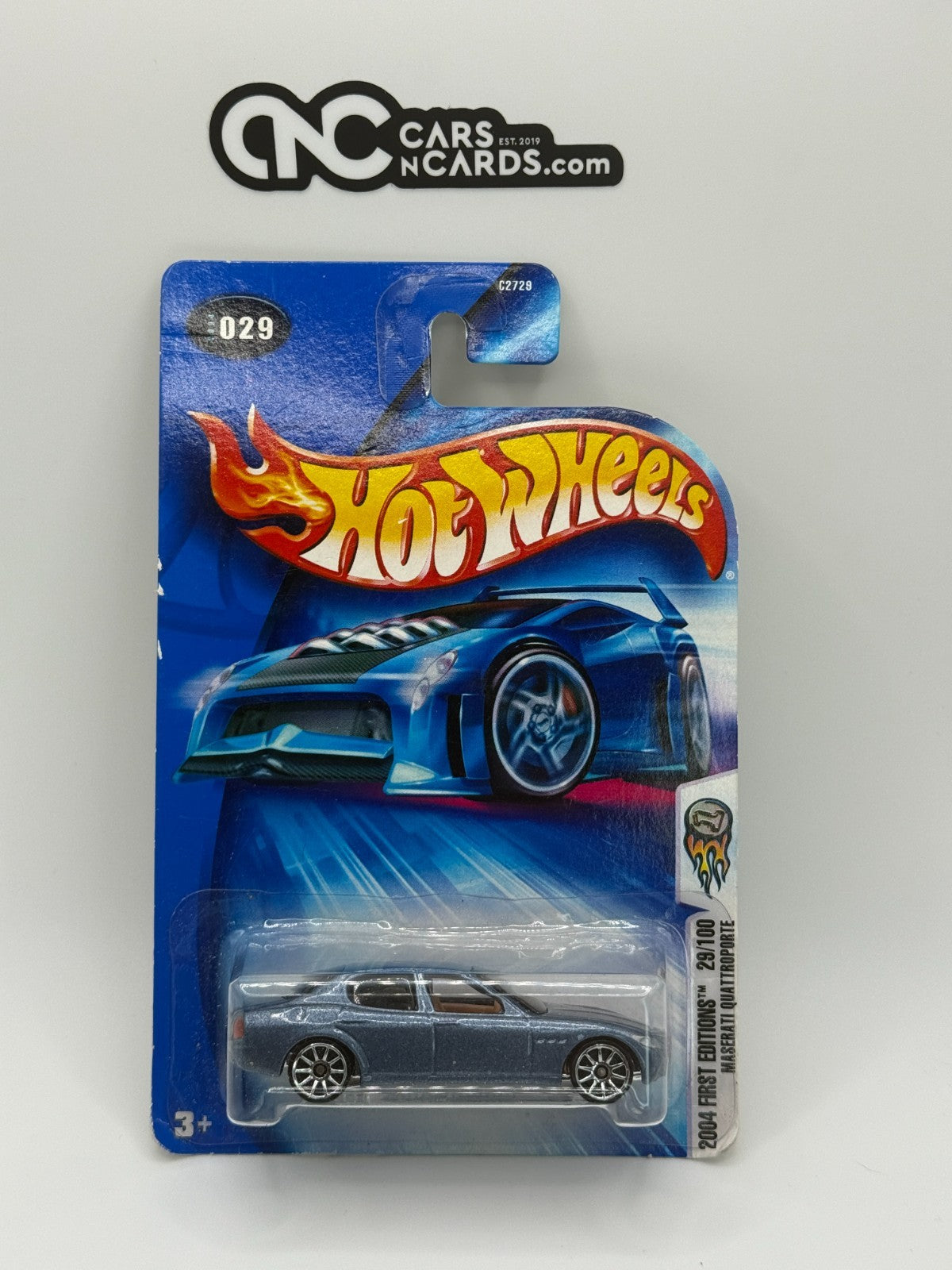 2004 Hot Wheels First Editions 29/100 Maserati Quattroporte (Card Damage)
