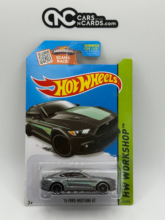 2015 Hot Wheels HW Workshop '15 Ford Mustang GT (Card Damage)