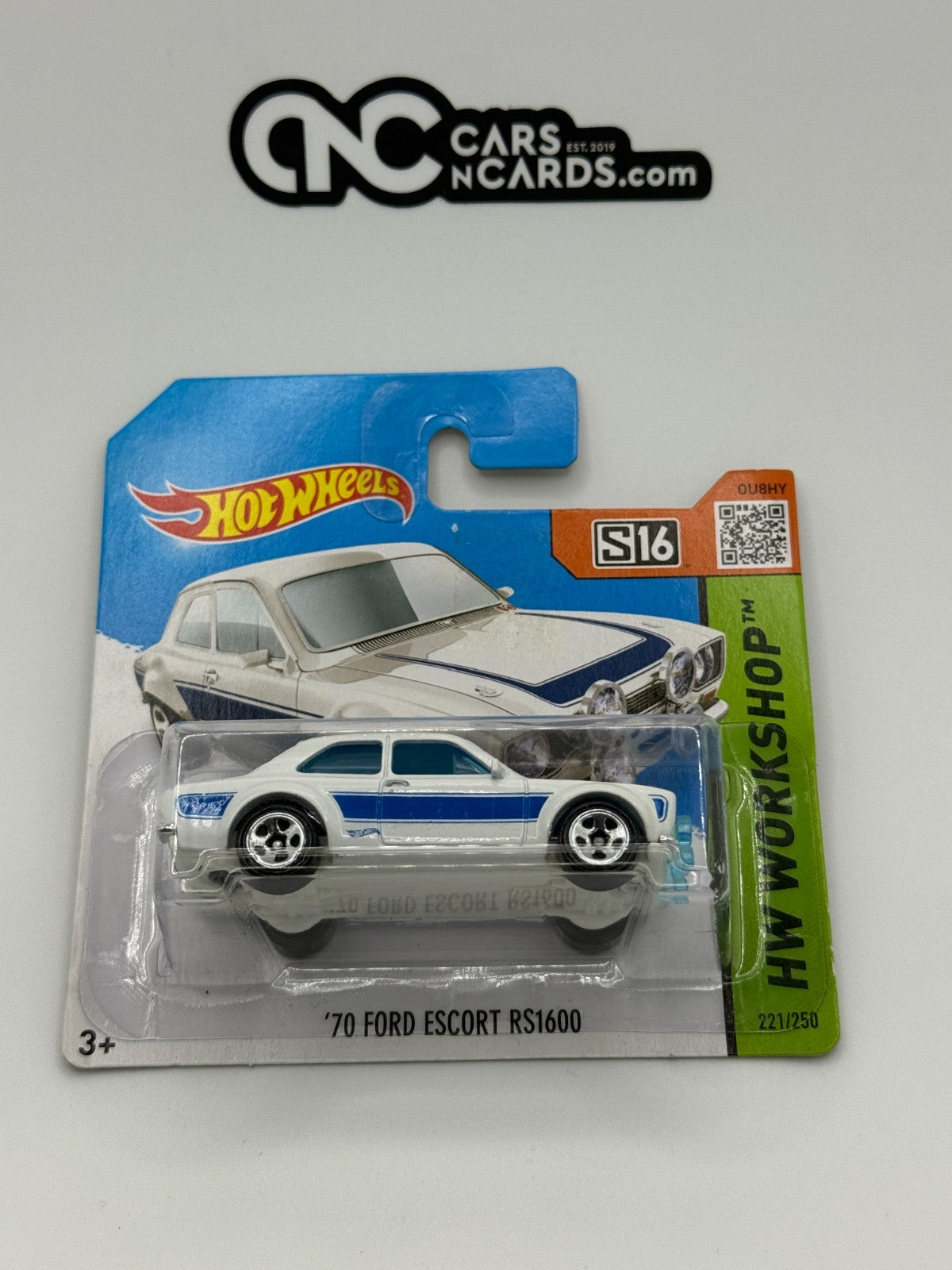 2015 Hot Wheels HW Workshop '70 Ford Escort RS1600 (Short Card)