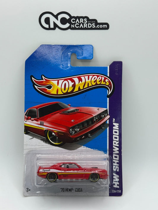 2013 Hot Wheels HW Showroom '70 Hemi Cuda Red (Soft Corners)