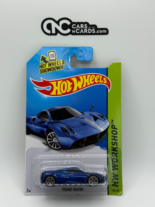 2014 Hot Wheels HW Workshop Pagani Huayra Blue (Soft Corners)