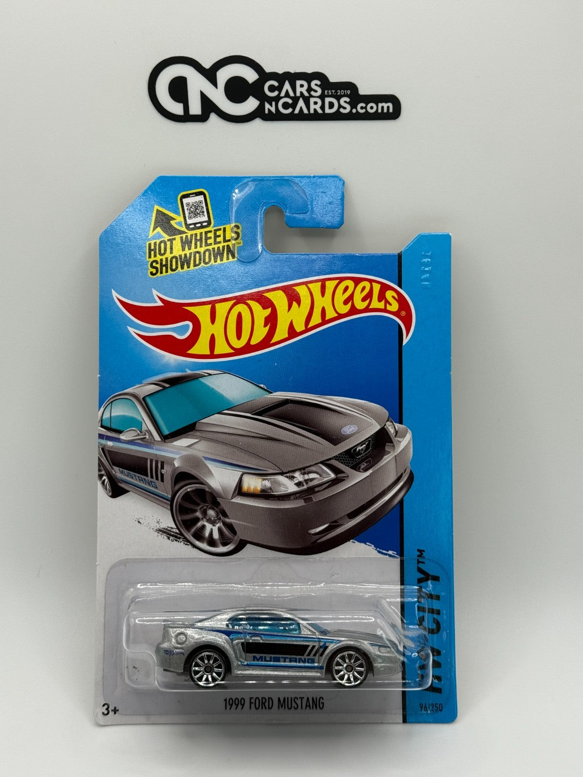 2014 Hot Wheels HW City 1999 Ford Mustang Silver
