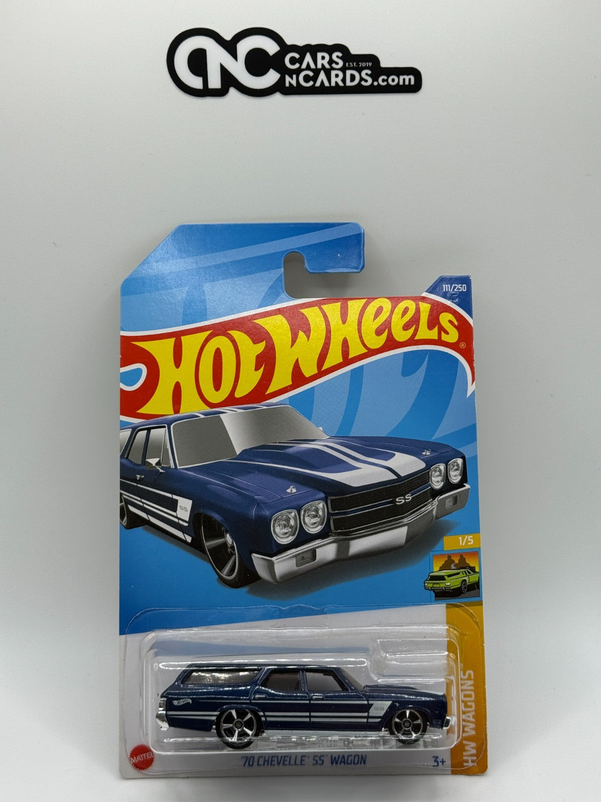 2022 Hot Wheels HW Wagons 1/5 '70 Chevelle SS Wagon Blue