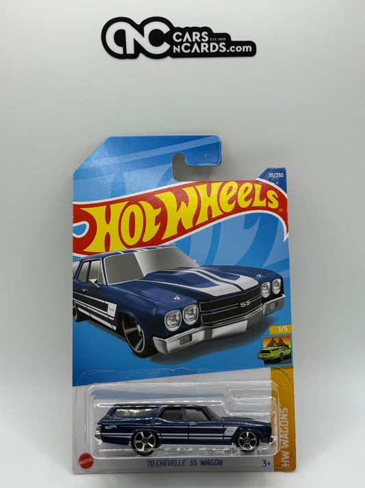 2022 Hot Wheels HW Wagons 1/5 '70 Chevelle SS Wagon Blue