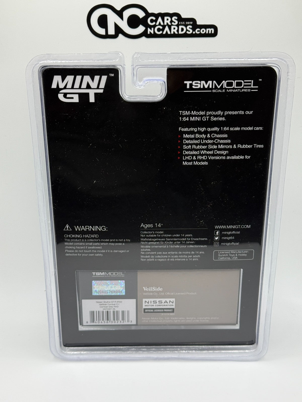 Mini GT 1:64 Nissan Skyline GT-R (R32) Veilside Combat C-I Veilside Combat Grey