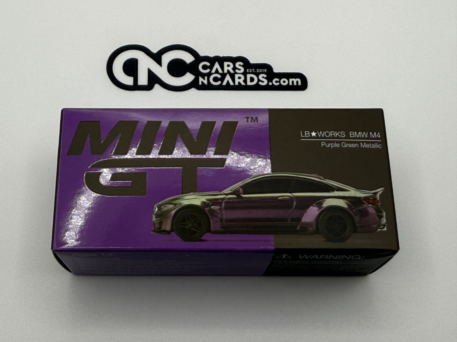 Mini GT 1:64 LB Works BMW M4 Purple Green Metallic 228 Open