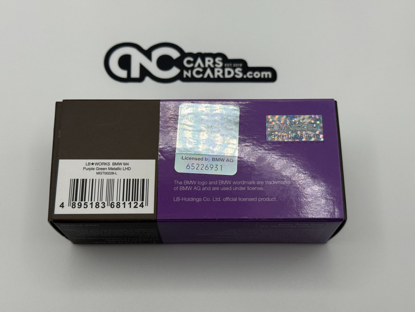 Mini GT 1:64 LB Works BMW M4 Purple Green Metallic 228 Open Box