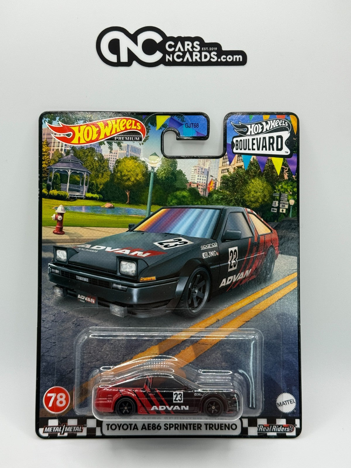 2023 Hot Wheels Premium Boulevard #78 Advan Toyota AE86 Sprinter Trueno