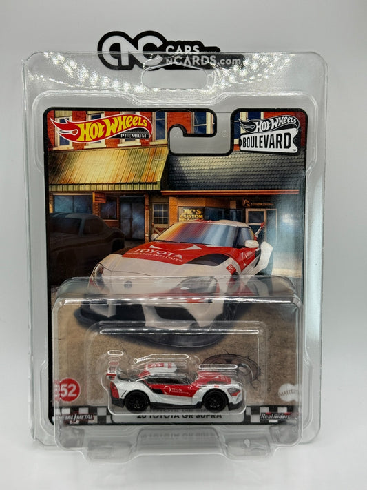 2022 Hot Wheels Premium Boulevard #52 '20 Toyota GR Supra With Protector