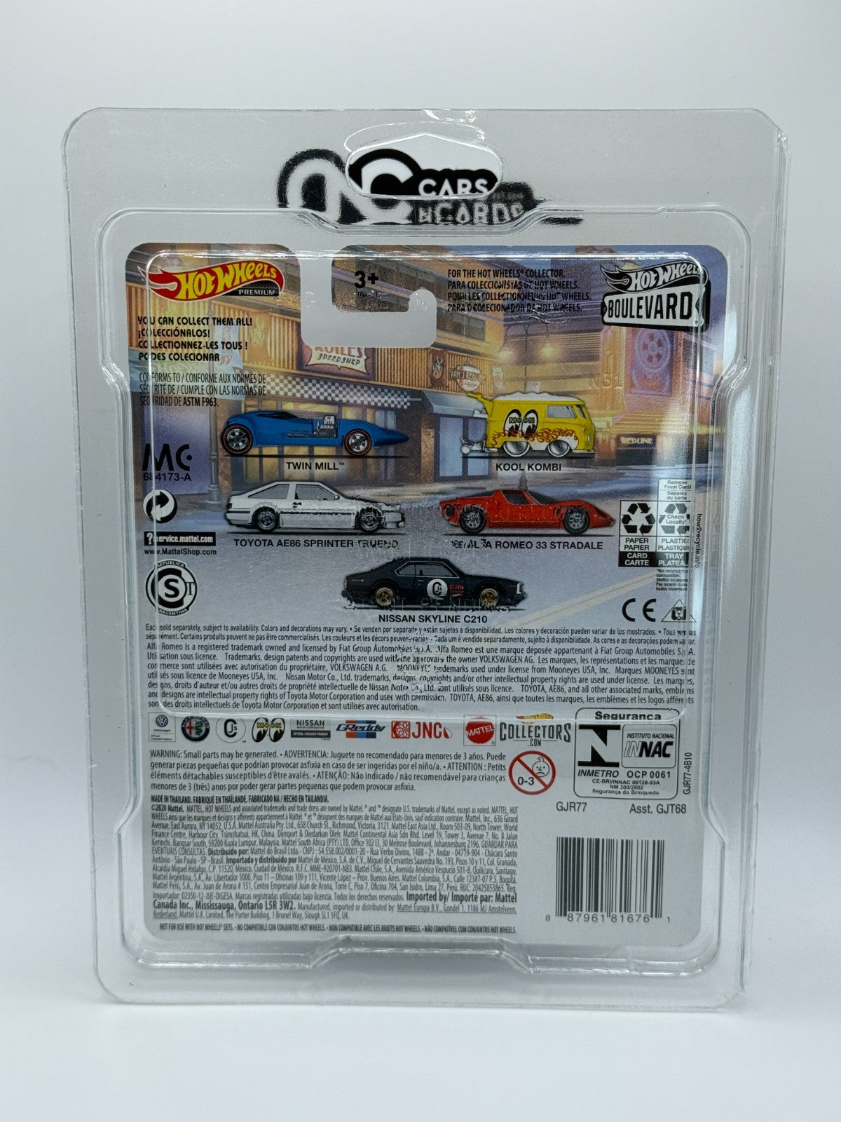 2020 Hot Wheels Premium Boulevard #18 Toyota AE86 Sprinter Trueno With Protector