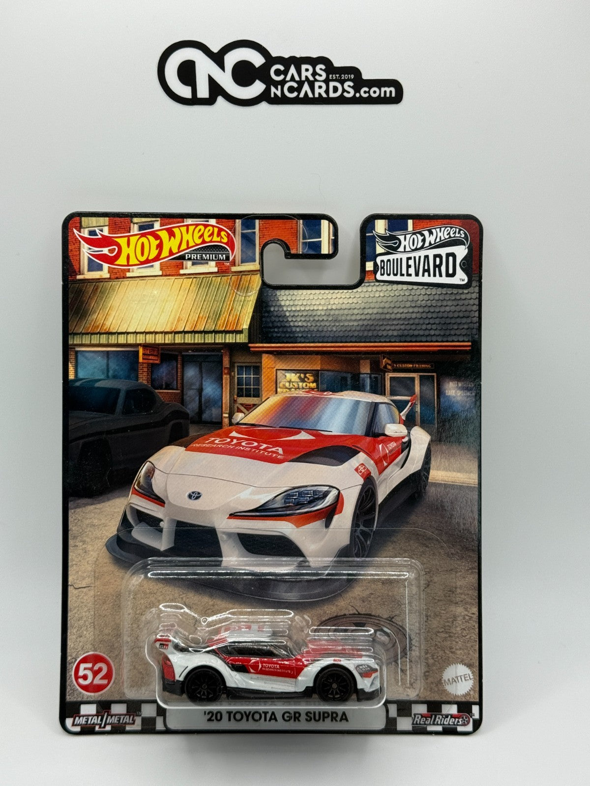 2022 Hot Wheels Premium Boulevard #52 '20 Toyota GR Supra With Protector