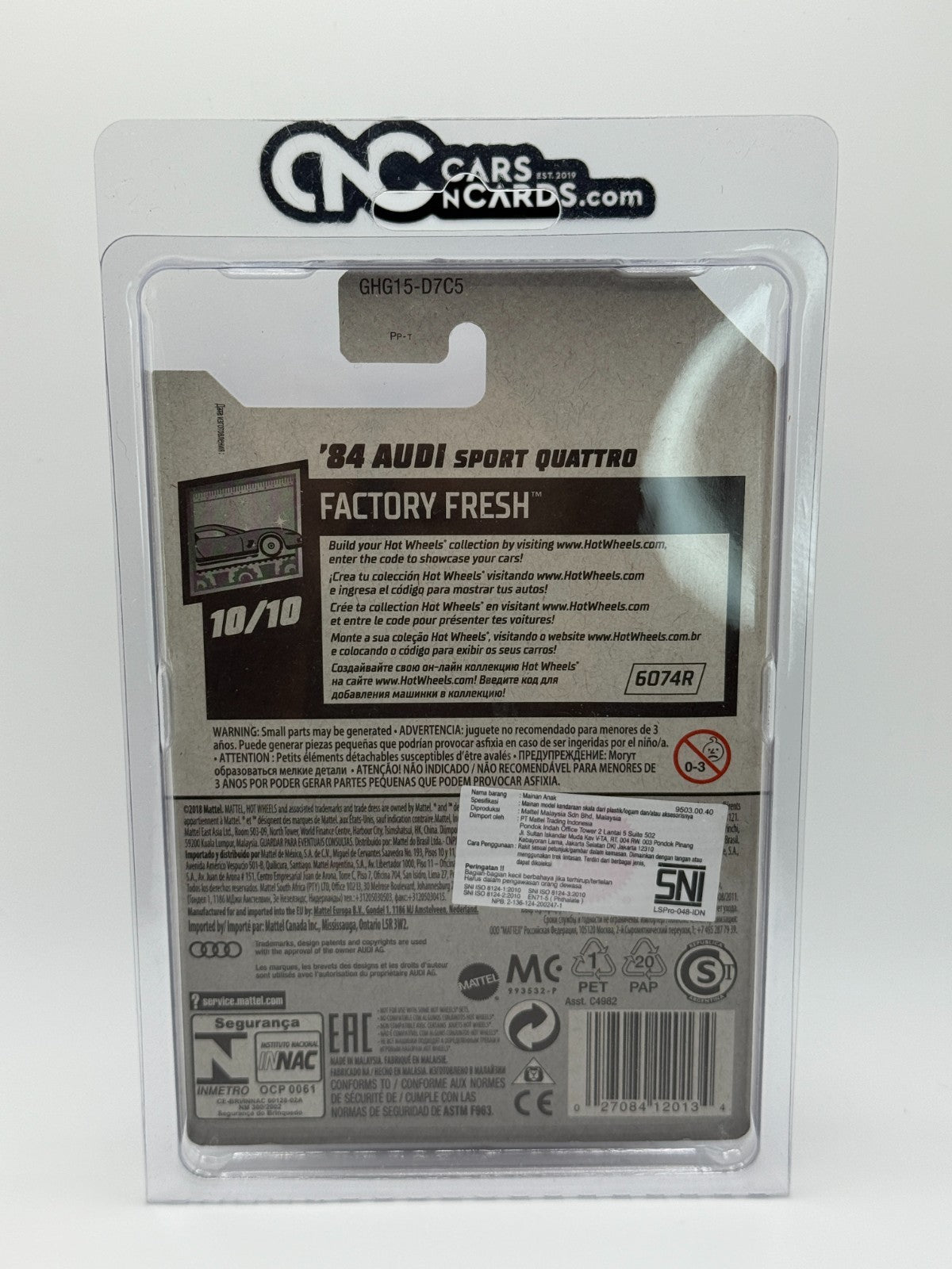 2020 Hot Wheels '84 Audi Sport Quattro Super Treasure Hunt With Protector