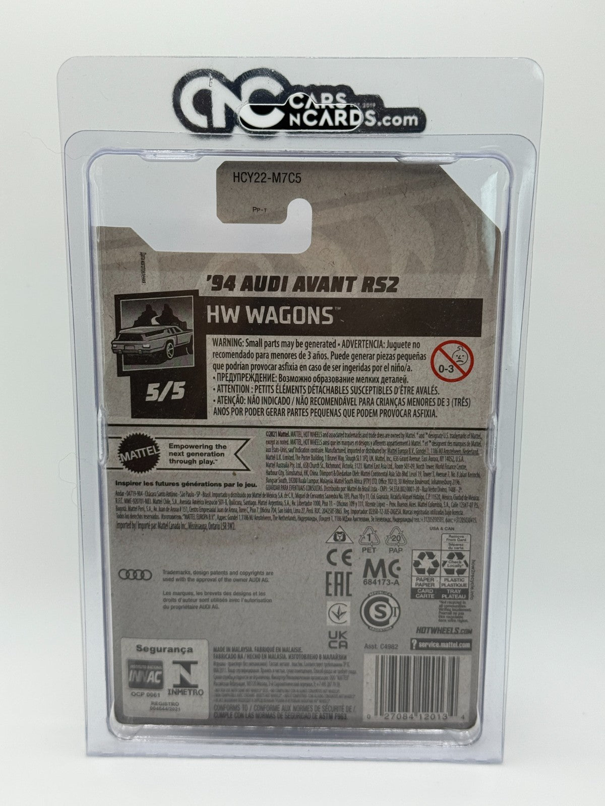 2022 Hot Wheels HW Wagons Audi RS2 Super Treasure Hunt Mint With Protector