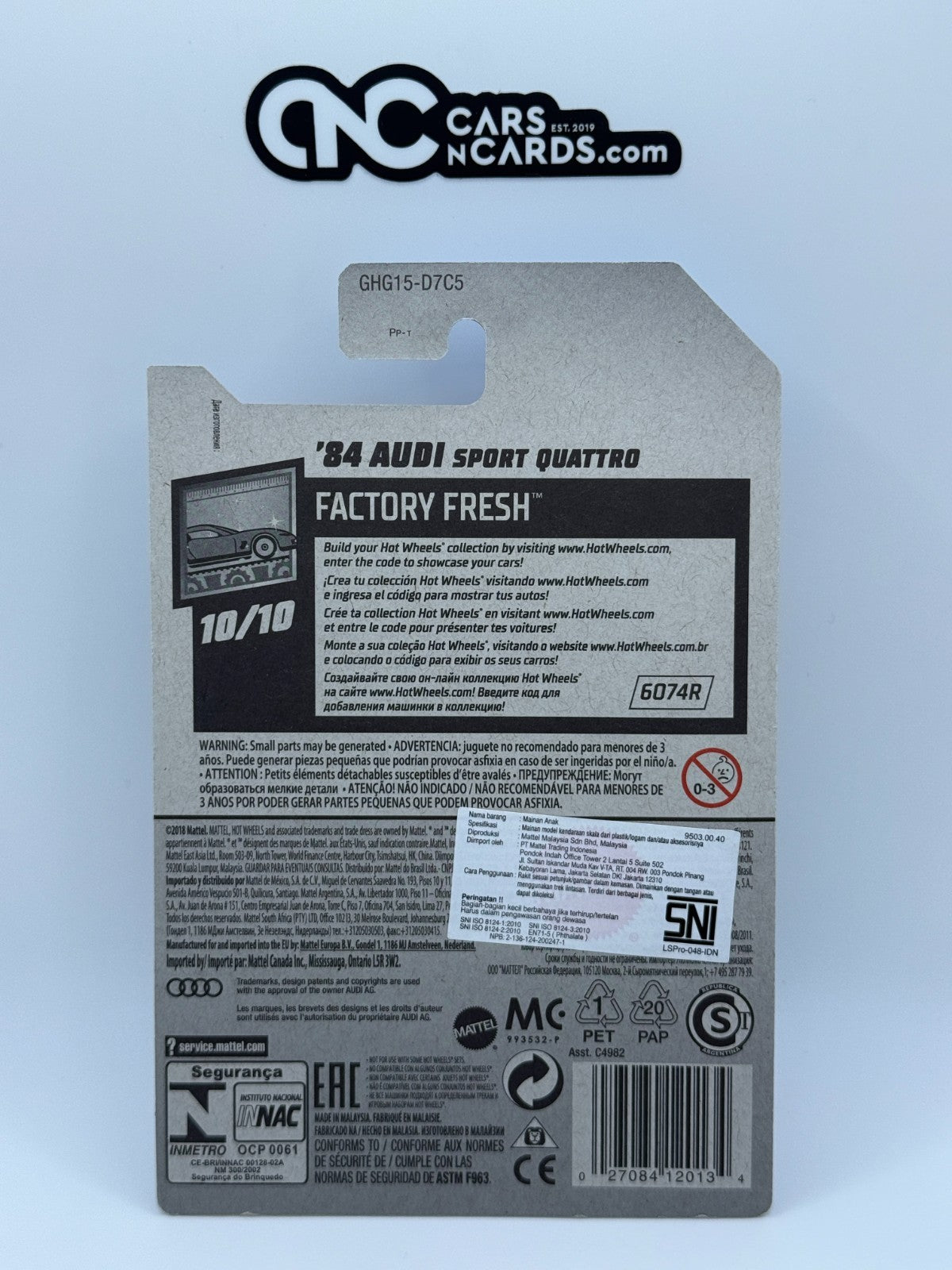 2020 Hot Wheels '84 Audi Sport Quattro Super Treasure Hunt With Protector