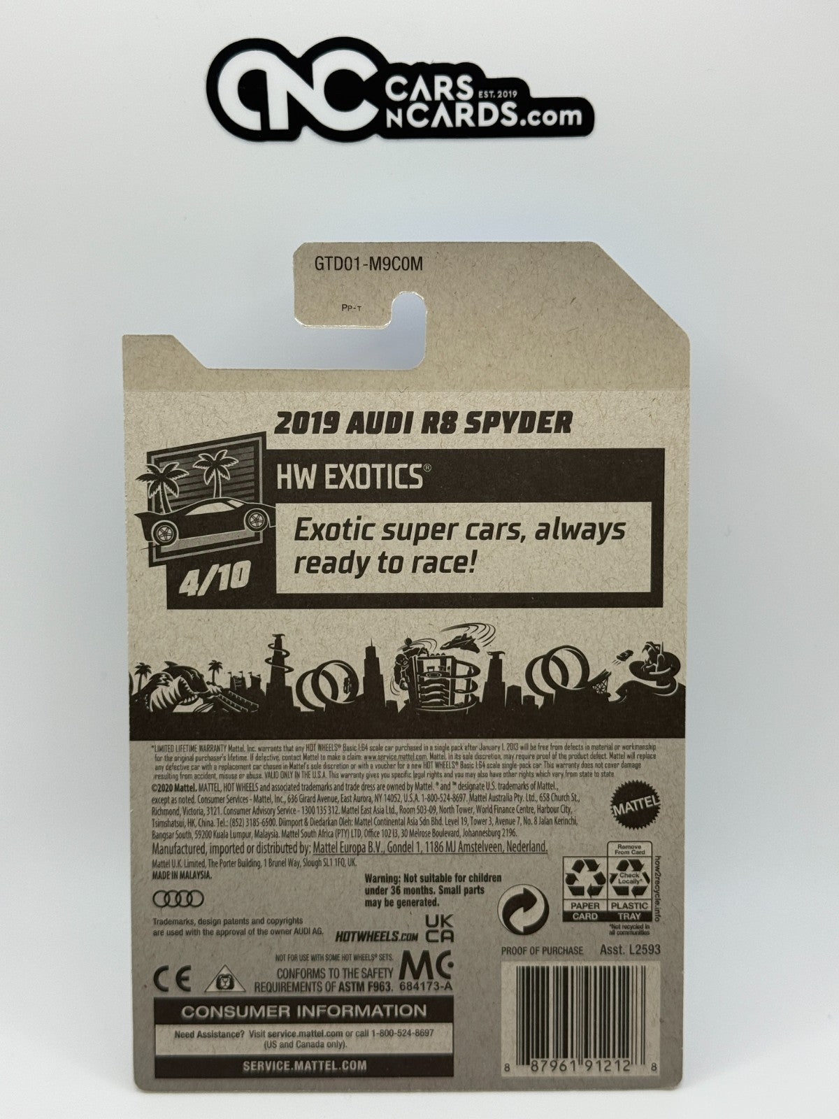 2019 Hot Wheels RLC Factory Sealed 2019 Audi R8 Spyder Super Treasure Hunt