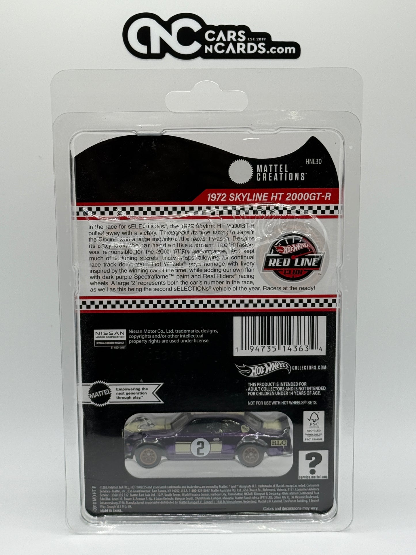 2023 Hot Wheels RLC sELECTIONs 1972 Nissan Skyline HT 2000GT-R