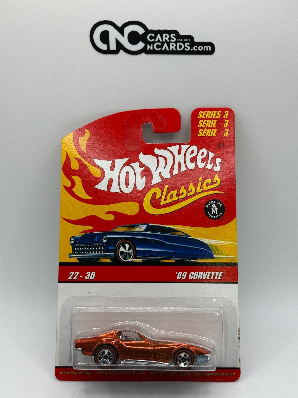 2007 Hot Wheels Classics Series 3 '69 Corvette 22-30 Orange