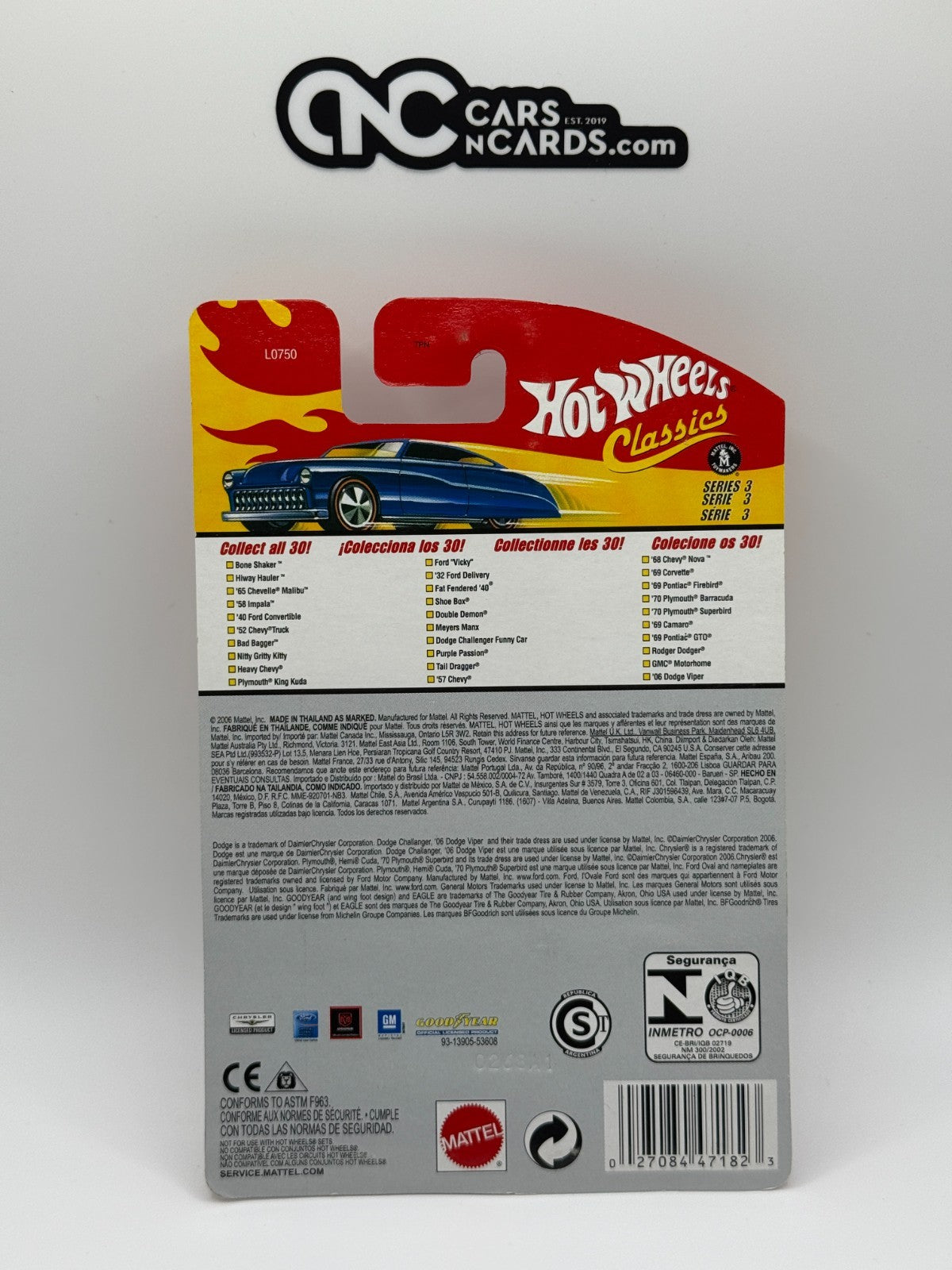 2007 Hot Wheels Classics Series 3 '69 Corvette 22-30 Orange