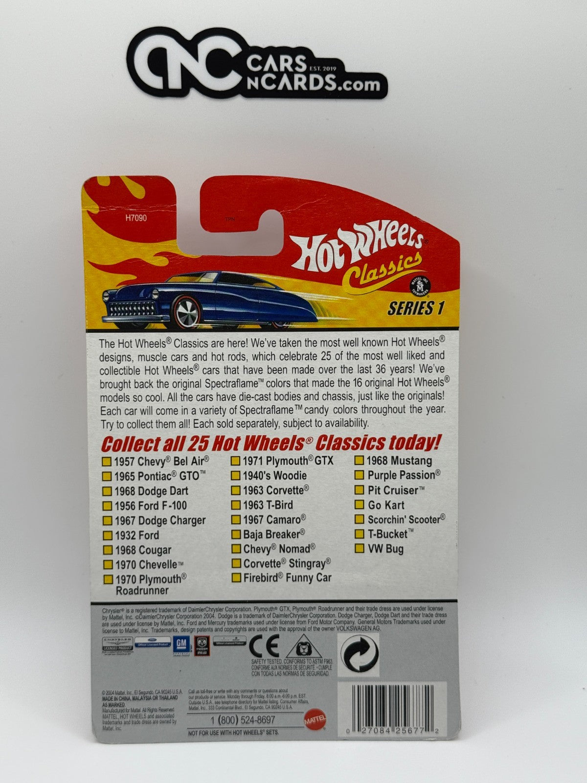 2005 Hot Wheels Classics Series 1 VW Bug Red #25/25 (Card Crease)